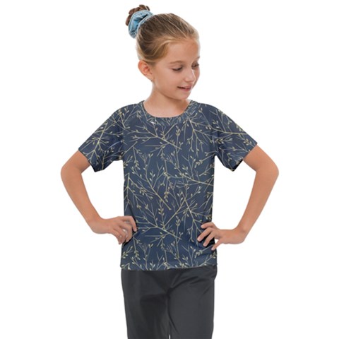 Nature Twigs Kids  Mesh Piece Tee by artworkshop