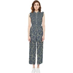 Nature Twigs Women s Frill Top Chiffon Jumpsuit