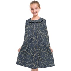 Nature Twigs Kids  Midi Sailor Dress by artworkshop