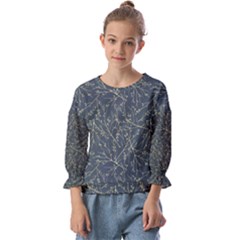 Nature Twigs Kids  Cuff Sleeve Top