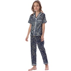 Nature Twigs Kids  Satin Short Sleeve Pajamas Set