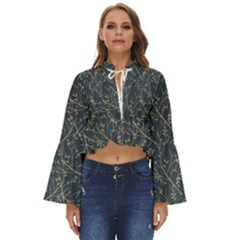 Nature Twigs Boho Long Bell Sleeve Top