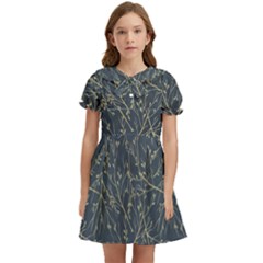 Nature Twigs Kids  Bow Tie Puff Sleeve Dress