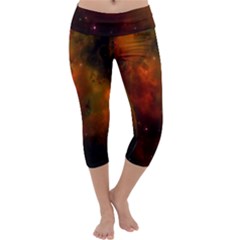 Space Science Capri Yoga Leggings by artworkshop