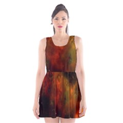 Space Science Scoop Neck Skater Dress by artworkshop