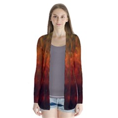 Space Science Drape Collar Cardigan by artworkshop