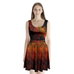 Space Science Split Back Mini Dress  by artworkshop