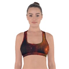 Space Science Cross Back Sports Bra by artworkshop