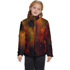 Space Science Kids  Puffer Bubble Jacket Coat by artworkshop