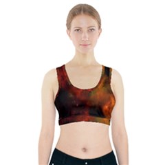 Space Science Sports Bra With Pocket by artworkshop