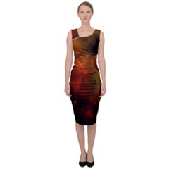 Space Science Sleeveless Pencil Dress by artworkshop