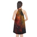 Space Science Halter Neckline Chiffon Dress  View2