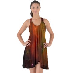 Space Science Show Some Back Chiffon Dress by artworkshop