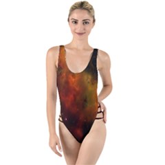 Space Science High Leg Strappy Swimsuit