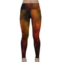 Space Science Lightweight Velour Classic Yoga Leggings by artworkshop