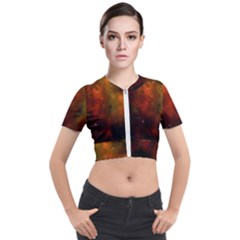 Space Science Short Sleeve Cropped Jacket