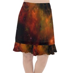 Space Science Fishtail Chiffon Skirt by artworkshop