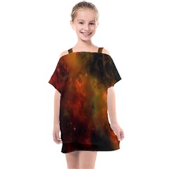 Space Science Kids  One Piece Chiffon Dress by artworkshop