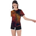 Space Science Asymmetrical Short Sleeve Sports Tee View1