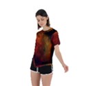 Space Science Asymmetrical Short Sleeve Sports Tee View2