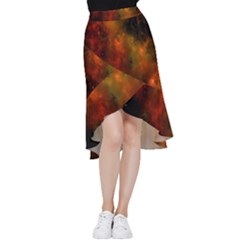 Space Science Frill Hi Low Chiffon Skirt by artworkshop