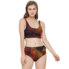 Space Science Frilly Bikini Set by artworkshop