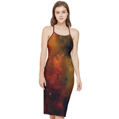 Space Science Bodycon Cross Back Summer Dress by artworkshop