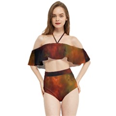 Space Science Halter Flowy Bikini Set  by artworkshop