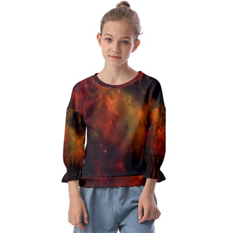 Space Science Kids  Cuff Sleeve Top by artworkshop