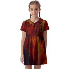 Space Science Kids  Asymmetric Collar Dress