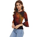 Space Science Bell Sleeve Top View2