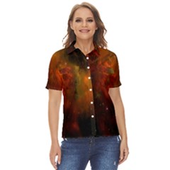 Space Science Women s Short Sleeve Double Pocket Shirt