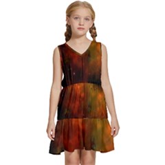 Space Science Kids  Sleeveless Tiered Mini Dress by artworkshop