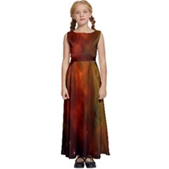 Space Science Kids  Satin Sleeveless Maxi Dress by artworkshop