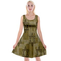 Star-of-david-002 Reversible Velvet Sleeveless Dress