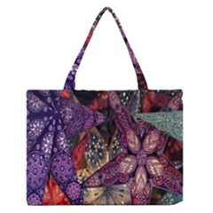 Stars-001 Zipper Medium Tote Bag by nate14shop