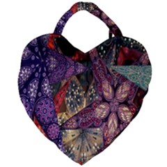 Stars-001 Giant Heart Shaped Tote by nate14shop