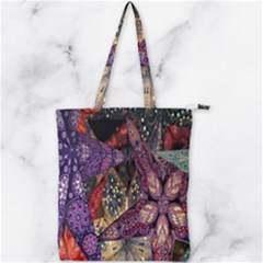 Stars-001 Double Zip Up Tote Bag by nate14shop