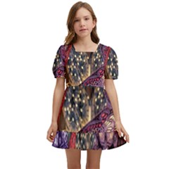 Stars-001 Kids  Short Sleeve Dolly Dress