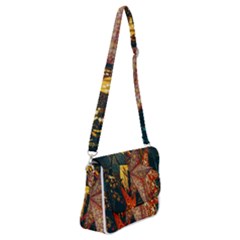 Stars-002 Shoulder Bag With Back Zipper by nate14shop