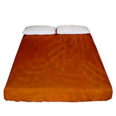 Orange Fitted Sheet (queen Size) by nate14shop