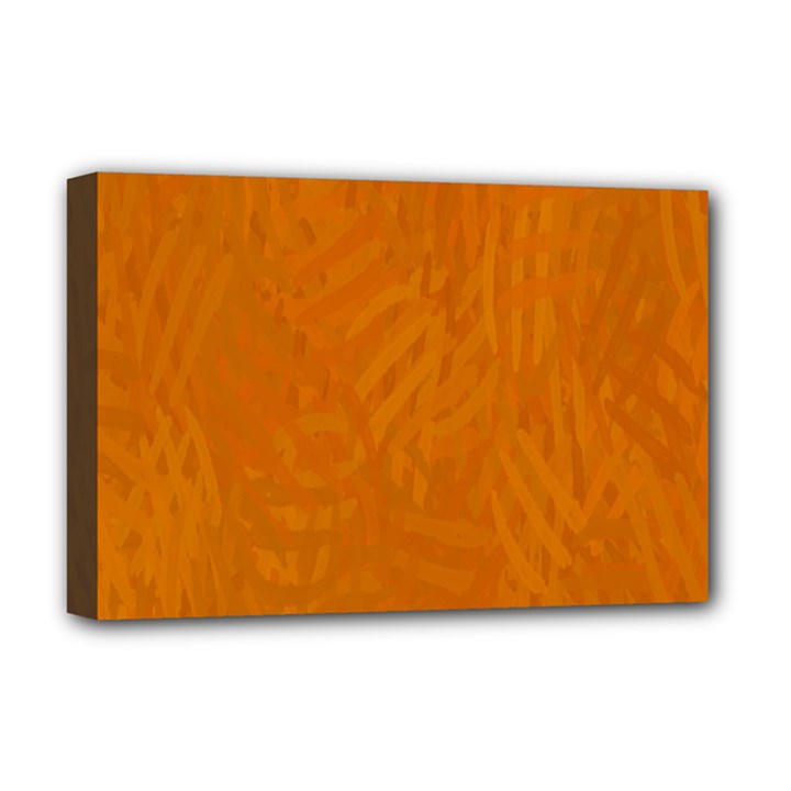 Orange Deluxe Canvas 18  x 12  (Stretched)