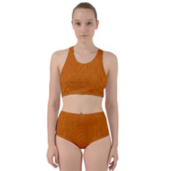 Orange Racer Back Bikini Set by nate14shop