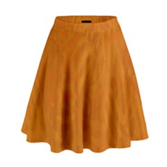 Orange High Waist Skirt by nate14shop