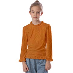 Orange Kids  Frill Detail Tee