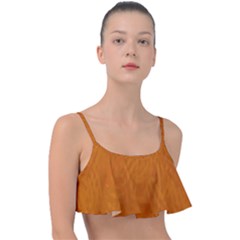 Orange Frill Bikini Top by nate14shop