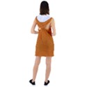 Orange Racer Back Hoodie Dress View2