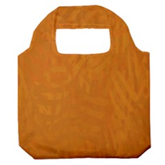 Orange Premium Foldable Grocery Recycle Bag