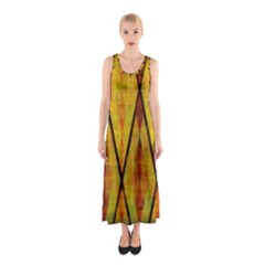 Rhomboid 002 Sleeveless Maxi Dress by nate14shop