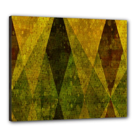 Rhomboid 001 Canvas 24  X 20  (stretched)